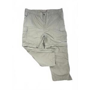 REI Men's Slate Grey Convertible Cargo Performance Pants Multiple Pockets XXL